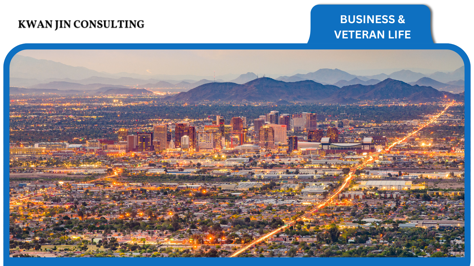 Kwan Jin is a Phoenix-based U.S. Marine Corps veteran, former Ace Home Services owner, researcher, and business consultant whose career spans over three decades in logistics, home services, real estate, and consulting across Arizona.